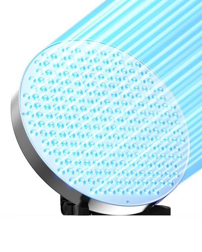Jitesy Solarium pour le visage pour la maison, 250 LED, longueur d'onde 460 nm, lumière bleue, appareil de bronzage pour le visage avec support de table et...