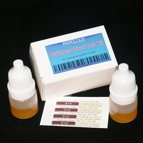 Stainless Steel Test Kit for Differentiating 316/304 [Packaging Upgraded]