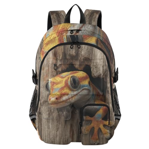 Mochila de viaje geckoes 3D para ir a la universidad y el trabajo diario