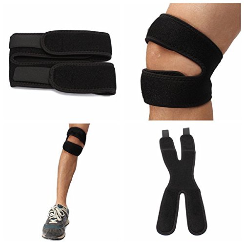 Buy 3nh 2PCS Adjustable Knee Tendon Support Brace Strap Guard Online at