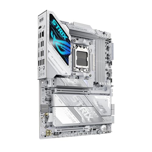 ROG Strix X870E-A Gaming Neo, Scheda Madre AMD ATX, Socket AM5, 16+2+2 Stadi di Alimentazione, Slot DDR5, 4 Slot M.2, PCIe 5.0x16, WiFi 7 con Q-Antenna, PCIe Slot Q-Release, Aura Sync, Bianca - Scheda madre - Immagine 3