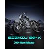 BIGNIU BG-X دراجة كهربائية للبالغين ، 1500 واط محرك بدون فرش 48V / 31.5Ah حتى 40 ميلًا E-Bike أمامي / إشارة دوران خلفية تعليق مزدوج