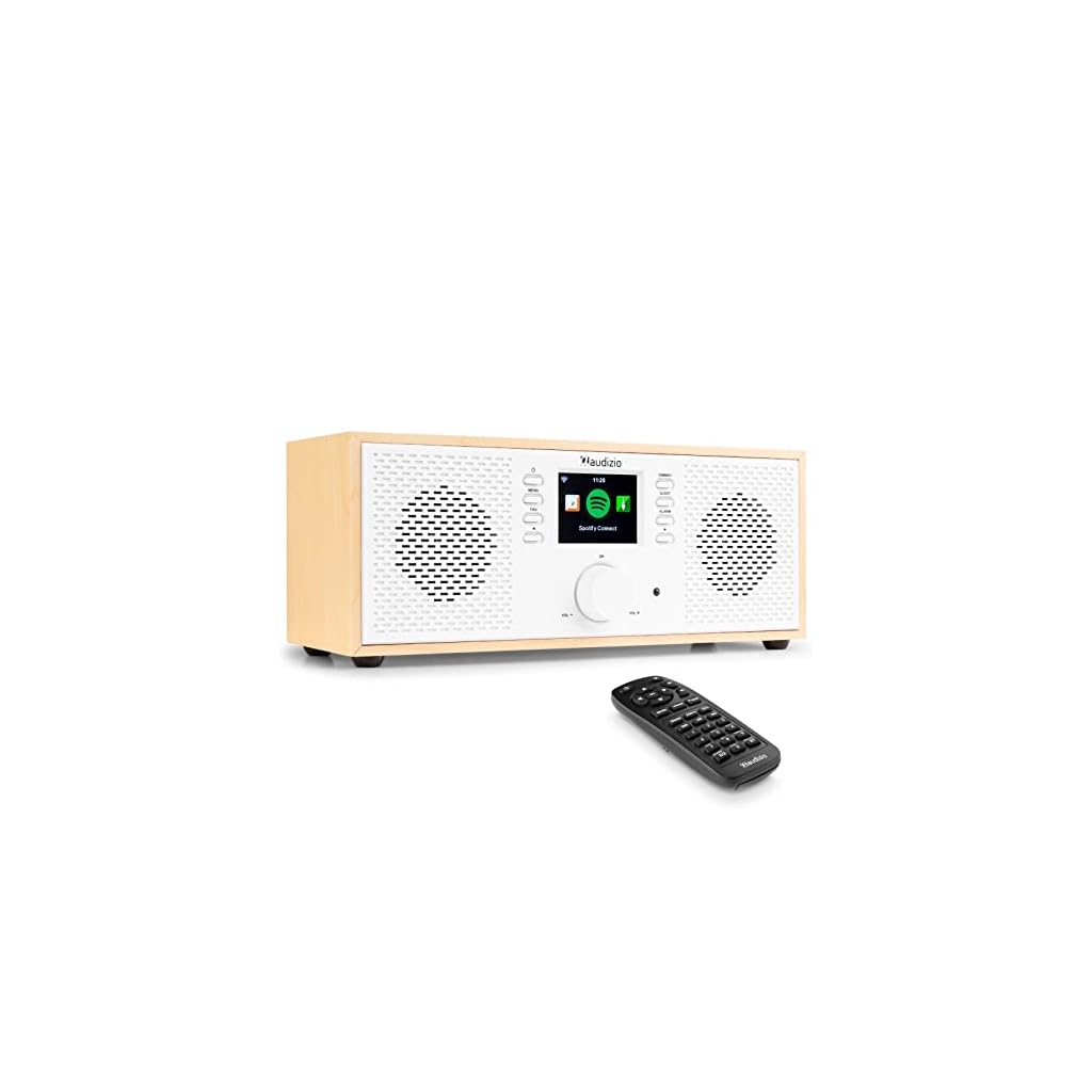 Audizio Rimini stereo wifi internetradio met Bluetooth en Spotify Connect - 50W - Wit