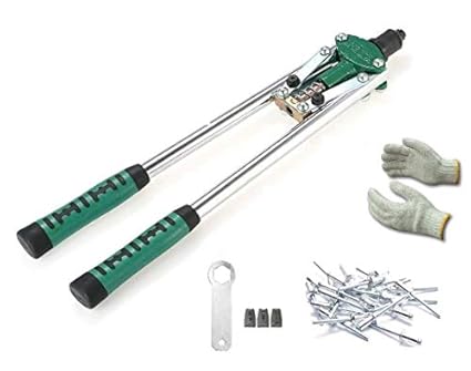 Inditrust 17 Inch Hand Rivet Gun Riveting Gun Manual Pull Rivet Pliers with 30 rivets