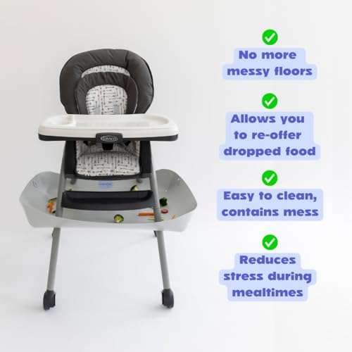 Image of CATCHY - Food Catcher - Compatible with Graco Table2Table LX 6-in-1 High Chair + 11 Other High Chairs - Highchair Sold Separately - Baby & Toddler Food & Mess Catcher - Under High Chair Accessory | High Chair Food Catcher - High Chair Sold Separately - Baby & Toddler Food & Mess Catcher - Under High Chair Accessory