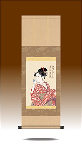 掛け軸-扇屋花扇／喜多川歌麿（浮世絵）G2-008 Kitagawa Utamaro