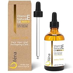 Olio di vitamina E (tocoferolo) 100% naturale Vegano, trattamento viso antietà, struccante waterproof, corpo e capelli, unghie e cuticole, crema idratante riparatrice per le mani 50 ml