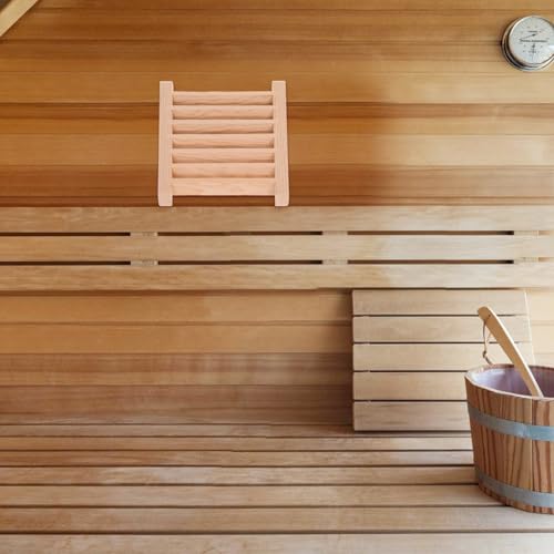 Circulation d'air efficace sauna grille bois contre humidité - 5