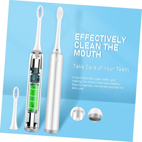 Veemoon Elektrische Zahnbürste für Erwachsene Ergonomischer Griff Bürstenköpfen Einfache Bedienung für Effektive Zahnreinigung – Bild 4