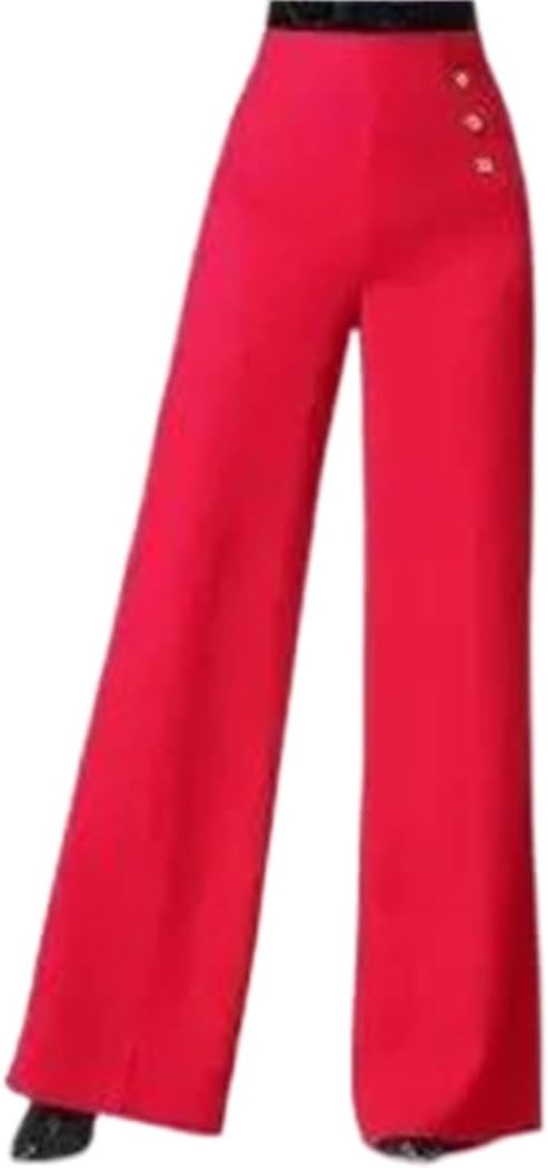 Women’s Thin Leisure High Waist Dance Pants for Ballroom Latin and Square Dance Wear