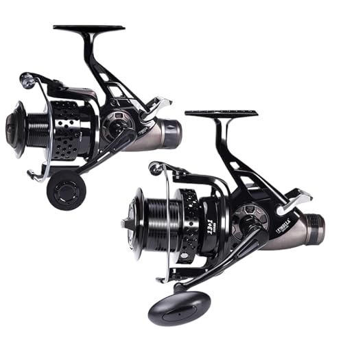 Carrete de pesca de señuelo spincast con mango ergonómico para carpas