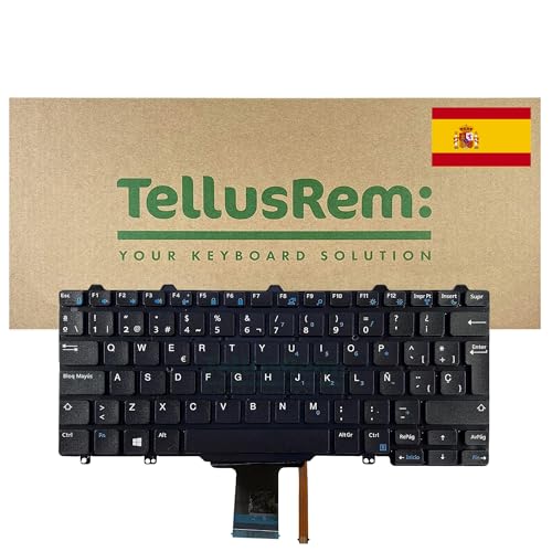 Clavier espagnol pour Dell Latitude E7250 E5250 et E5270 azerty non retroeclaire