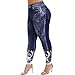 HFStorry Übergröße Frauen Blumen Bedruckte Yoga Fitness Leggings Mid-Taille Körperbetont Laufen Gym Stretch Sporthosen Sport Yoga Leggings für Damen