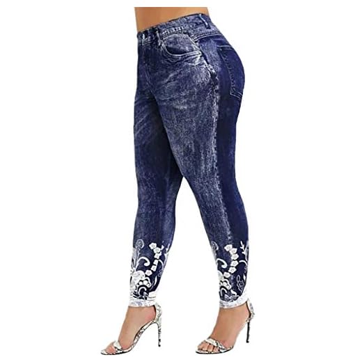 jieGorge Pants, Women Printed Yoga Fitness Leggings Running Gym Stretch Sports Pants Trousers, Clothing Shoes & Accessories (Navy XL)