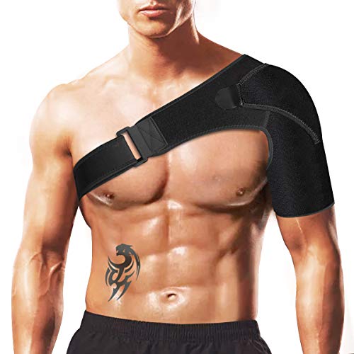 SMARTLAND Shoulder Brace for Men and Woman with Pressure Pad, Rotator Cuff Support and Breathable Neoprene Compression Sleeve, Support for Shoulder