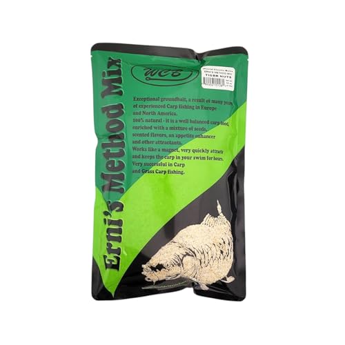 WCB Carp Baits Groundbait Chum Mix Feeder Mix Carp Bait for Fishing - Erni's Method Mix - Ideal for Carp and Catfish Fishing (Flavor: Tiger Nut)
