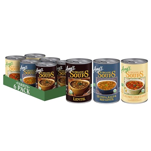 Image of Amy's Soup, Organic Variety Pack, Made With Organic Vegetables, (6 Pack)