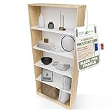 interiors bibliothèque basse 🛠️ ESPACE DE RANGEMENT POLYVALENT POUR LA MAISON & LE TRAVAIL : Que ce soit dans un bureau, une chambre d’enfant ou comme étagère à dossiers, ce meuble offre quatre niveaux de rangement bien pensés pour organiser livres, jouets ou documents.