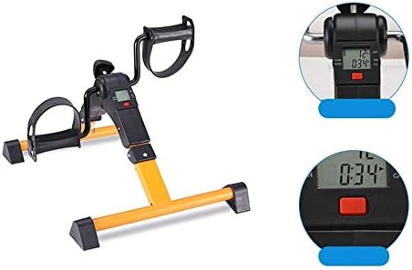 Portable Folding Mini Exercise Bike - Home Pedal Exerciser for Rehabilitation & Workout - Compact Fitness Equipment for Cardio & Strength Training