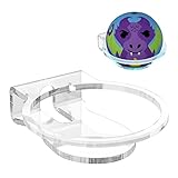 Geekria アクリル製壁掛けマウント 2022 Echo Dot 第5世代 / 第4世代、第5世代 LED 時計 & Alexa 対応 取り付け簡単、安定したスピーカーマウントスタンドプロテクター (クリア)