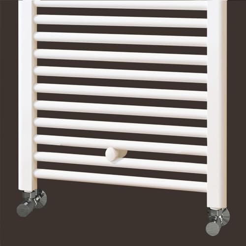 Miniatura 3 de Kibath L305474 Toallero Secatoallas Radiador Para Integrar En Circuito De Agua Caliente, Tubos De Acero Con Acabado Lacado En Blanco 800x500. Válido Para Red De Calefacción Estandar