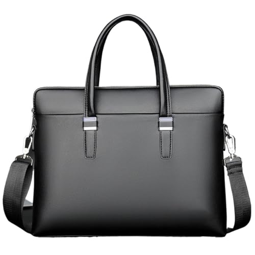 Bolsos de cuero for hombre con compartimentos acolchados de oficina