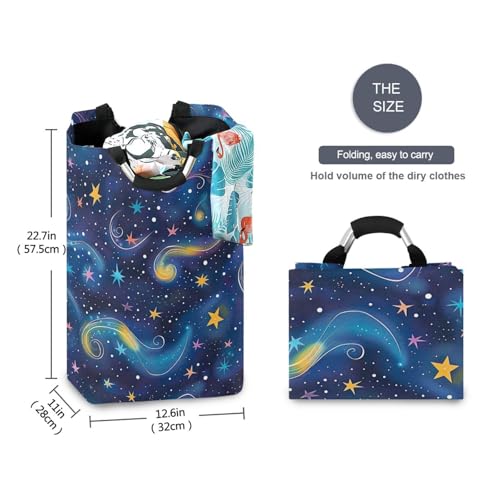 Panier à linge pliable espace lune parfait pour simplifier la routine familiale - 6