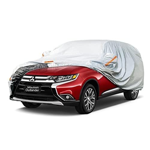 6 Layer SUV Car Cover Custom Fit Mitsubishi Outlander (2005-2025) Waterproof All Weather, Heavy Duty Outdoor Snow Sun Rain Uv Protection (Ships from US Warehouse, Delivery 3-8 Days) Mitsubis