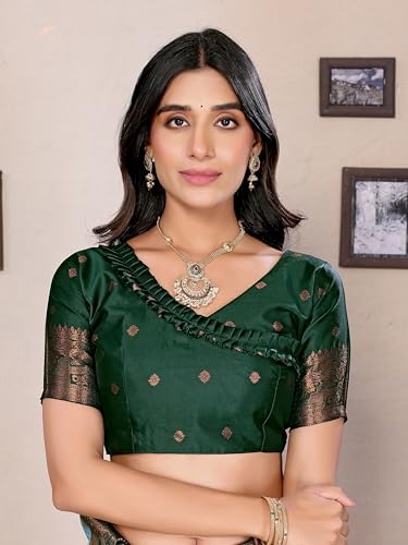 Image of Avantika Fashion Women's Kanjivaram Soft Silk Banarasi Sarees With Blouse Piece For Women