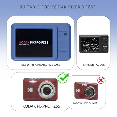 Funda de silicona para Kodak PIXPRO FZ55 color azul miniatura 2