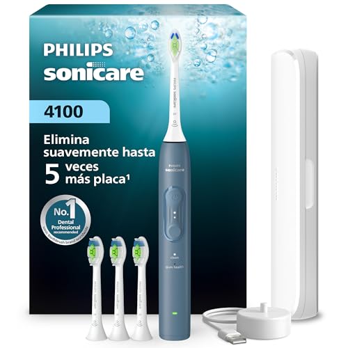 Philips Sonicare Serie 4100 - Cepillo dental sónico con sensor de...