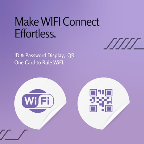 QR Code WiFi Password Card, UV Printed PVC, Easy Guest Network Access, Double-Sided by tinydabba - 9