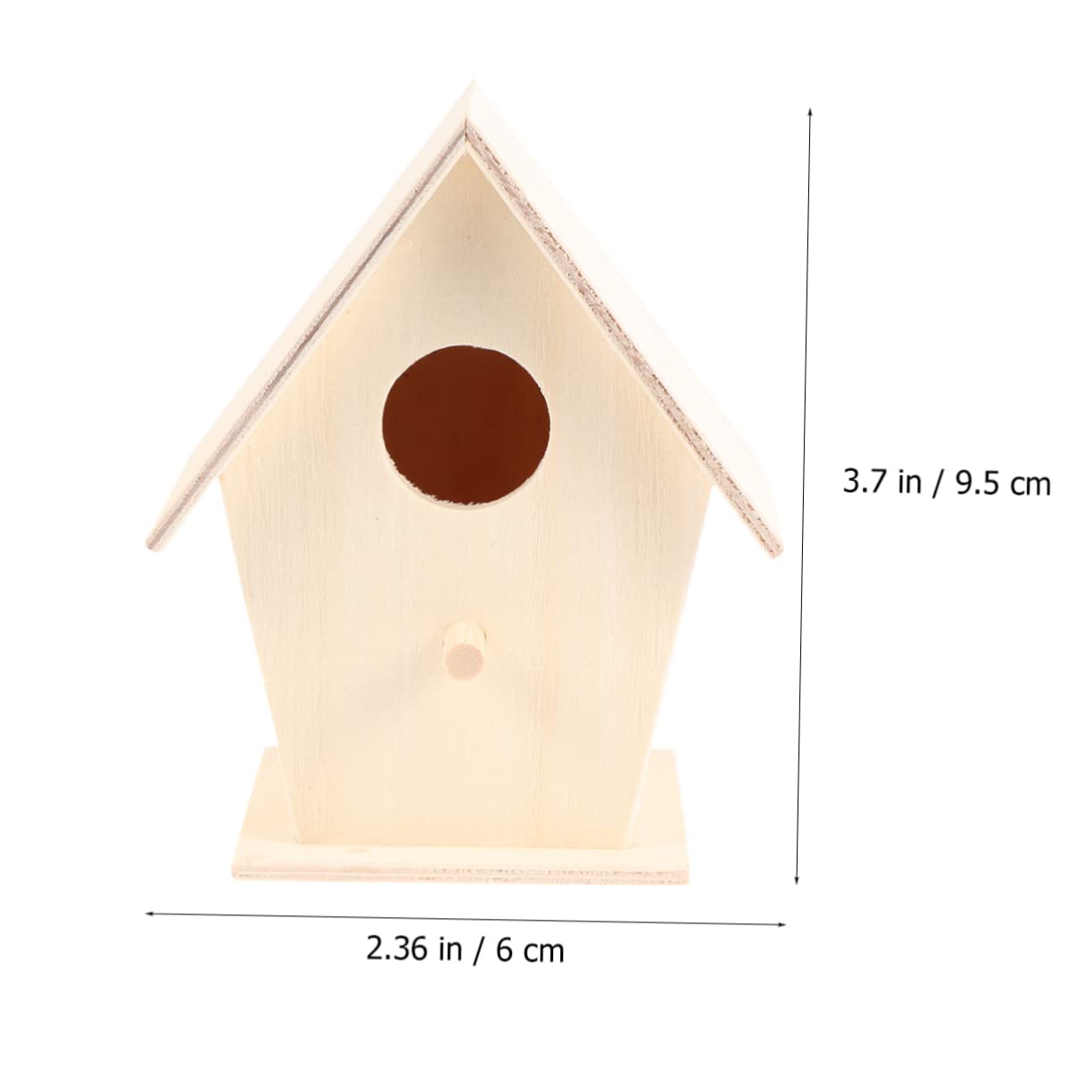 Tofficu 3 Set Pz Gabbie Per Uccelli Legno Per Diy Giocattoli Educativi Per Decorazioni Da Scrivania Kit Per Pittura E Stile 6 Pezzi * 3