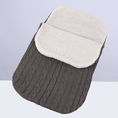 TOYANDONA 1 pç Saco de Dormir Grosso Respirável Quente Tricô Carrinho Saco de Dormir Fleabag para Be