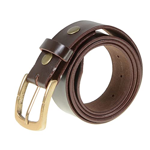 Milwaukee Leather MP7115 Men's Light Brown Genuine Leather Belt with Interchangeable Buckle - 1.5 inches Wide3