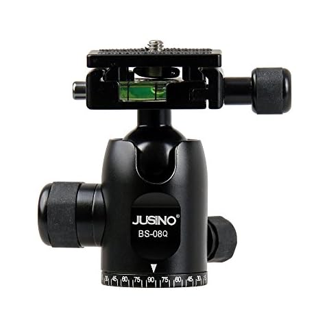 JUSINO BS-08Q Aluminium Kugelkopf Stativkopf schwarz Cover