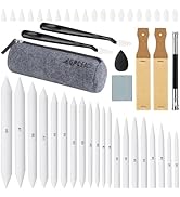 AGPTEK 48 PCS Sketch Drawing Tools, 20 Blending Stumps Set with 2 Sandpaper Pencil Sharpeners, Pe...