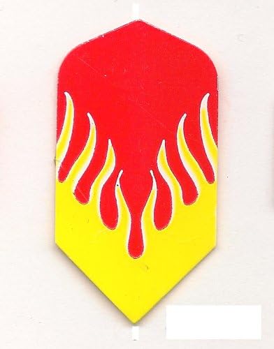25 Sets #3622 AmeriThon Red/Yellow Flames Dart Flights