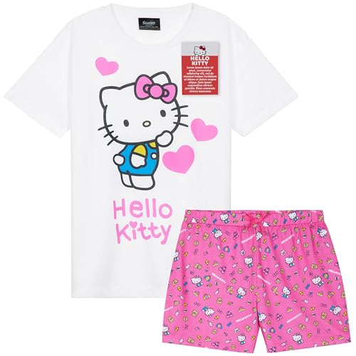 Hello Kitty Girls Pajamas for Kids Teenagers Short PJs for Girls Kawaii Clothes