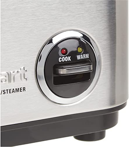 Image of Cuisinart CRC-400P1 4 Cup Rice Cooker, Stainless Steel Exterior & Egg Cooker, normal, Brushed Stainless Steel