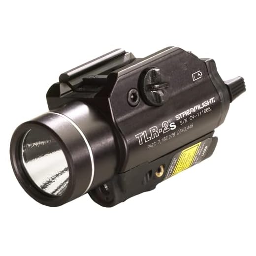 Streamlight 69120 TLR-2 C4 LED Rail Mounted Weapon Flashlight with Laser Sight, Black - 300 Lumens