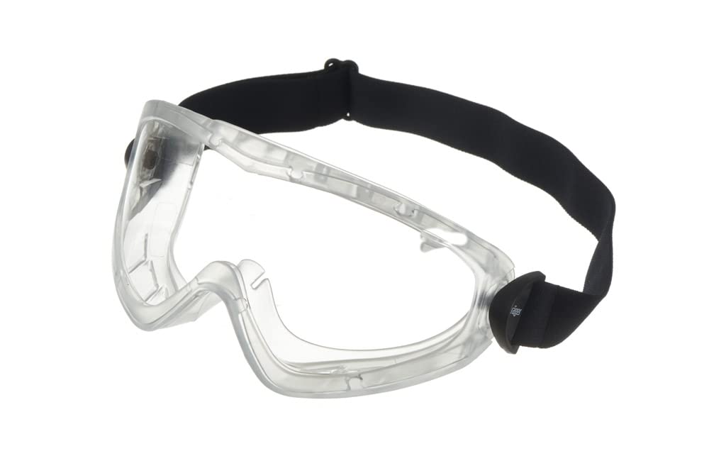 Dräger X-pect 4200 Protective Glasses | Anti-Fog Full Vision Glasses Also for People Wearers | For Construction Sites, Laboratory, Workshop, Scratch-Resistant and Shatterproof Polycarbonate Lens