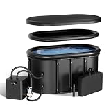 Cold Plunge Chiller with 148Gal Ice Bath Tub Set for Cold Therapy Recovery