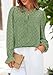 PRETTYGARDEN Lace Long Sleeve Shirts Casual Button Down Going Out Tops Hollow Out Eyelet Blouses 2026 Spring Fashion Clothing(Grass Green,Small)