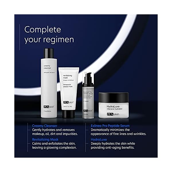 PCA SKIN ExLinea Pro Peptide Serum for Face, Peptide Complex Serum, Helps Lift, Tighten, and Firm Skin and Reduces Wrinkle Depths, Hydrating Anti Aging Serum for Women, 1.0 oz Pump