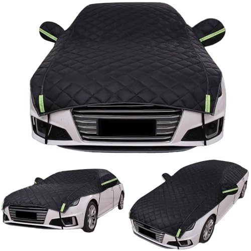 Half Car Cover Top for Hyundai i20 N Line 2020–2023 Windshield Snow Cover, Hail Protector Sunroof for Dustproof Sunproof Waterproof, Car Cover for All Weather.