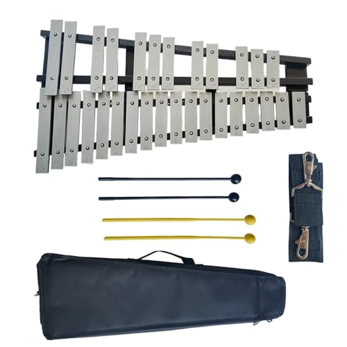 image for RIXGWND 30 Note Glockenspiel Xylophone Bell Kit,Foldable Xylophone Per
