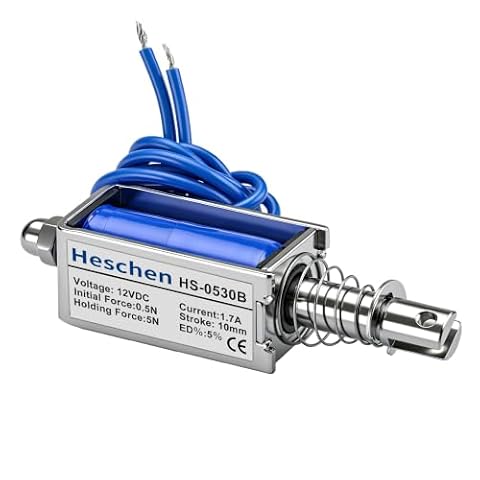 Hechen elektromagnes elektromagnetyczny HS-0530B DC 12V 4N 10 mm pociągnięcie pociągnięcie typu otwarta rama