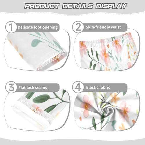 Bolaz Toddler Girls Leggings Printed Yoga Pants Leggings 3238-florid for Kids3