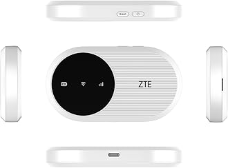 ZTE U10, Wi-FI 6/4G LTE Mobile Wi-FI, Low Cost Unlocked Portable Access Point - Pebble White